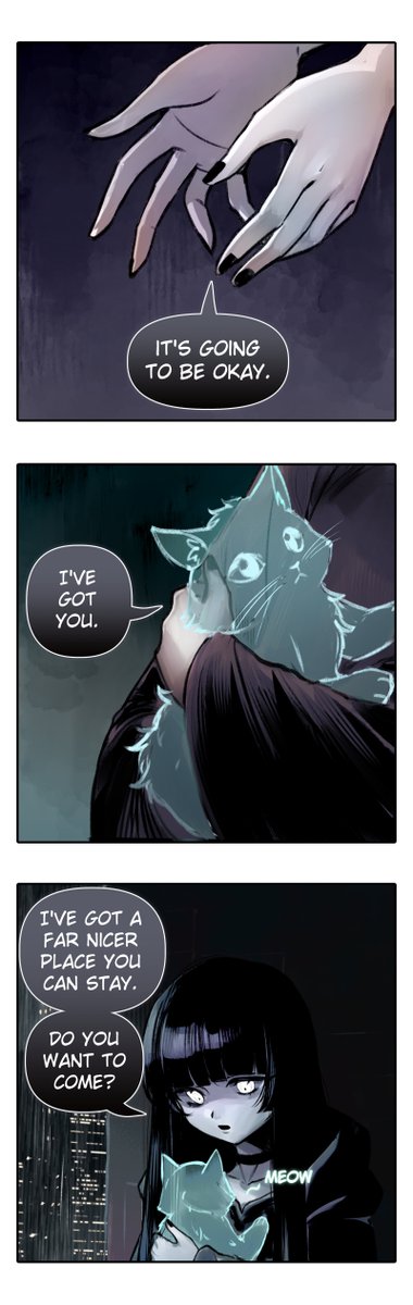 Merryweatherey's tweet photo. The Cat and Death https://t.co/eee6kzmdAA
