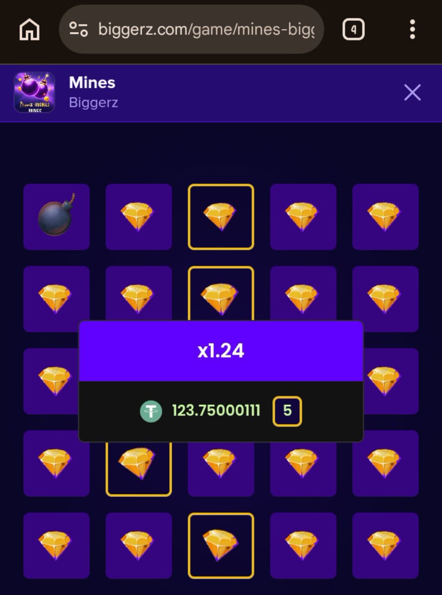 Bren_dieee's tweet photo. Good morning ☀️😮‍💨

Started my morning with Mines and secured a clean x1.24.

Small win, smooth start 😂

Let’s see what the day brings! @biggerz 🎰 https://t.co/DBmBYeEtOg