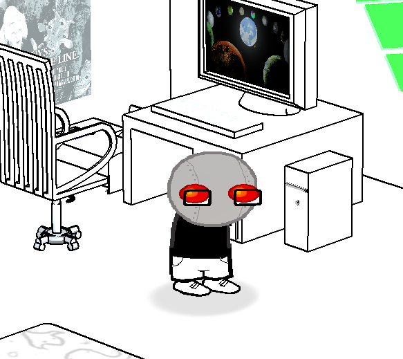 captchaFace's tweet photo. just triedto load an old tgp save. uh. I have created a. creature of sorts. only the front head is a robot face. https://t.co/cpEfqAGg0v