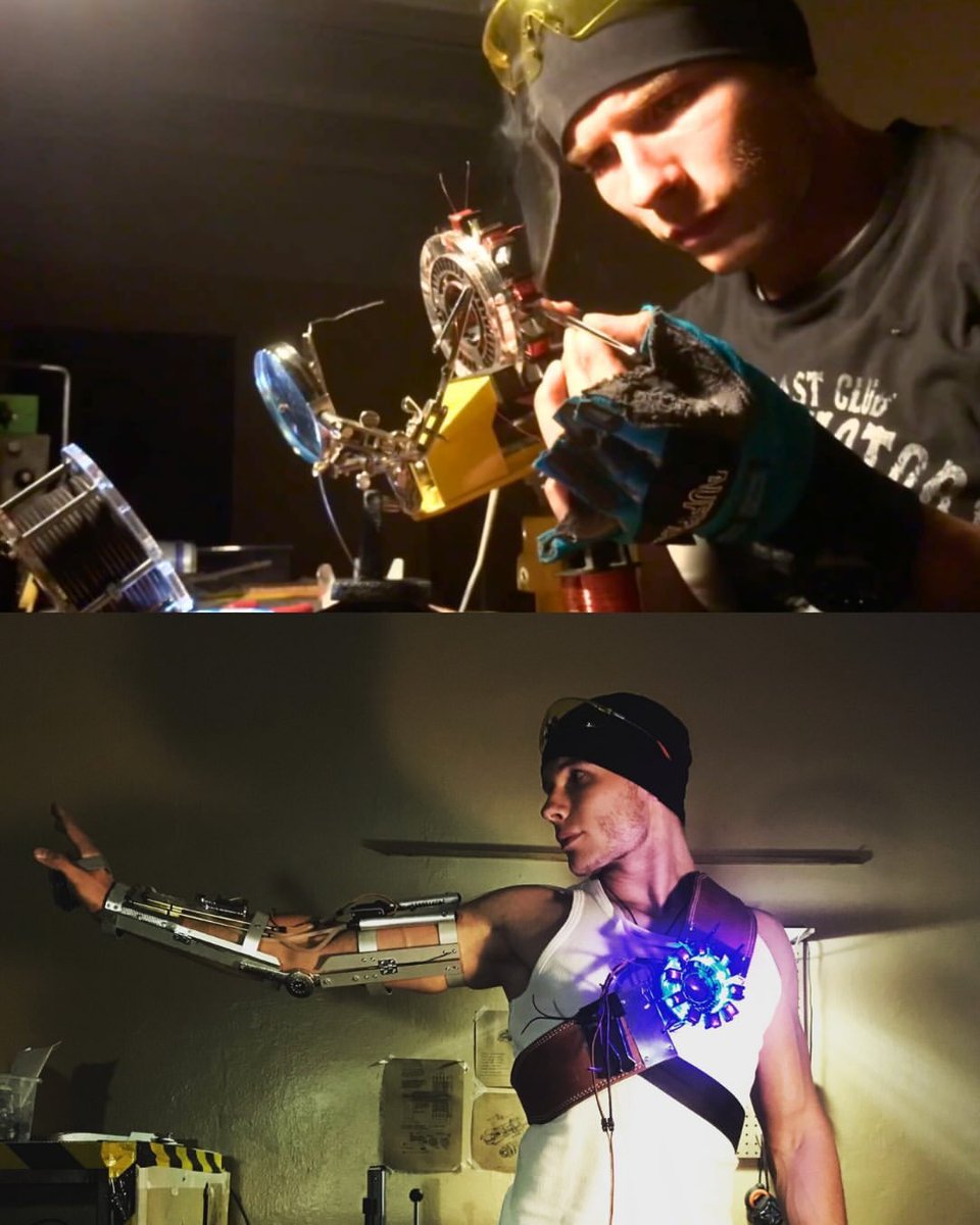 Complex's tweet photo. Man built a functional Iron Man suit using a Tesla Battery 🦾

[via/ alex_burkan] https://t.co/4gO5Lo9NJP