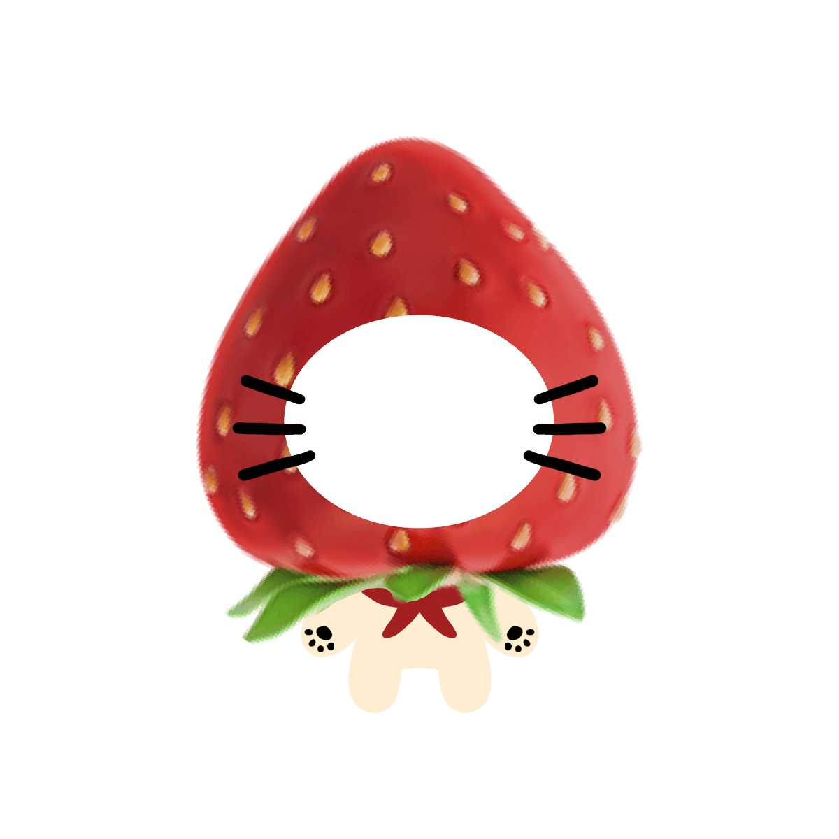 mamintzz's tweet photo. Strawbermeowww 🍓🐾 https://t.co/I57TEsiUCs