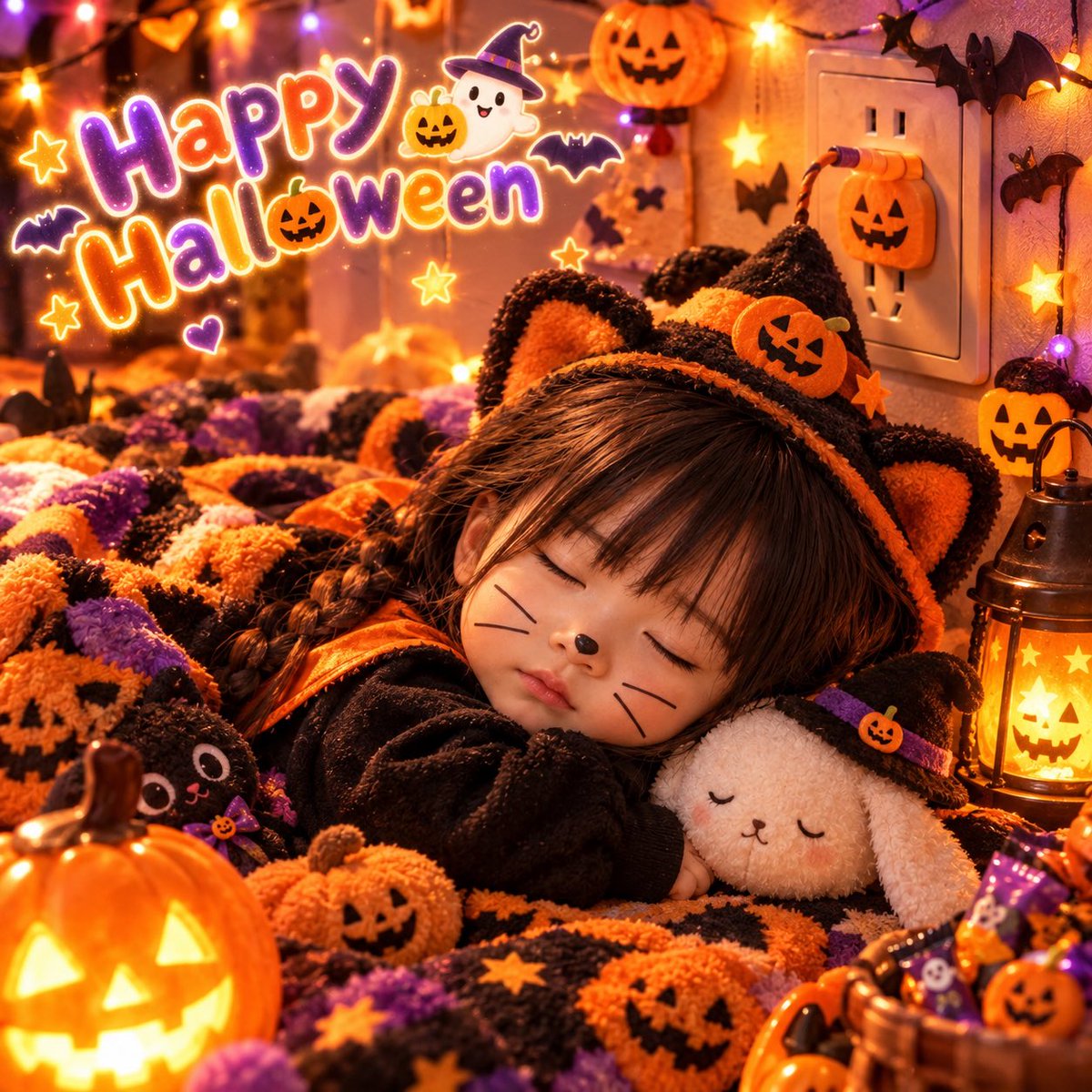 ririka0620's tweet photo. Cと、りりかの
ハロウィン🎃👻仕様😚

かわゆぅぅぅ💚 https://t.co/382Gr3la60