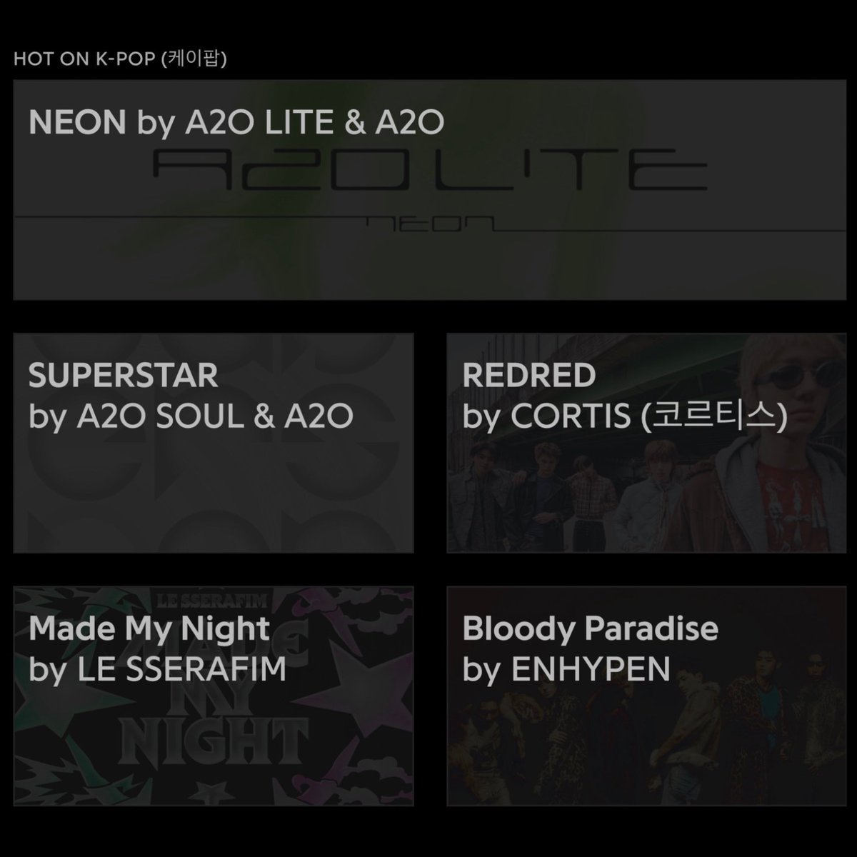 A2OLITE_PH's tweet photo. #GeniusCharts | Two debuts, one big entrance! #A2O rookies claim the Top 2!

#A2OLITE’s debut song “NEON” enters Genius Korea’s daily K-Pop chart at #1
 #A2OSOUL’s debut song “SUPERSTAR” at #2! https://t.co/8GNAA2ocrl