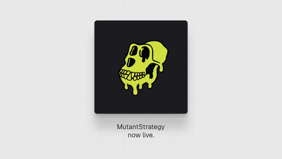 TokenWorksBot's tweet photo. MutantStrategy ($MAYCSTR) is now live.

https://t.co/a3KLGKXoV8 https://t.co/gtjm1UlY7E