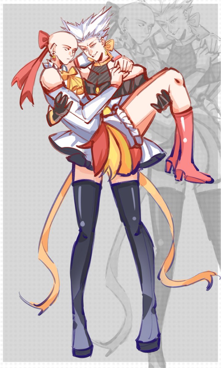GS131420's tweet photo. #garosai #饿埼 搬出我的魔法少女来♡♡。埼玉的大蝴蝶结和耳饰是魔法附着呀，不过有些时候速度太快会把蝴蝶结甩下来（这个大蝴蝶结真的很像小猫耳其实）。老师老师你怎么这么萌啊…是all埼向的 https://t.co/U4gApZLSLT