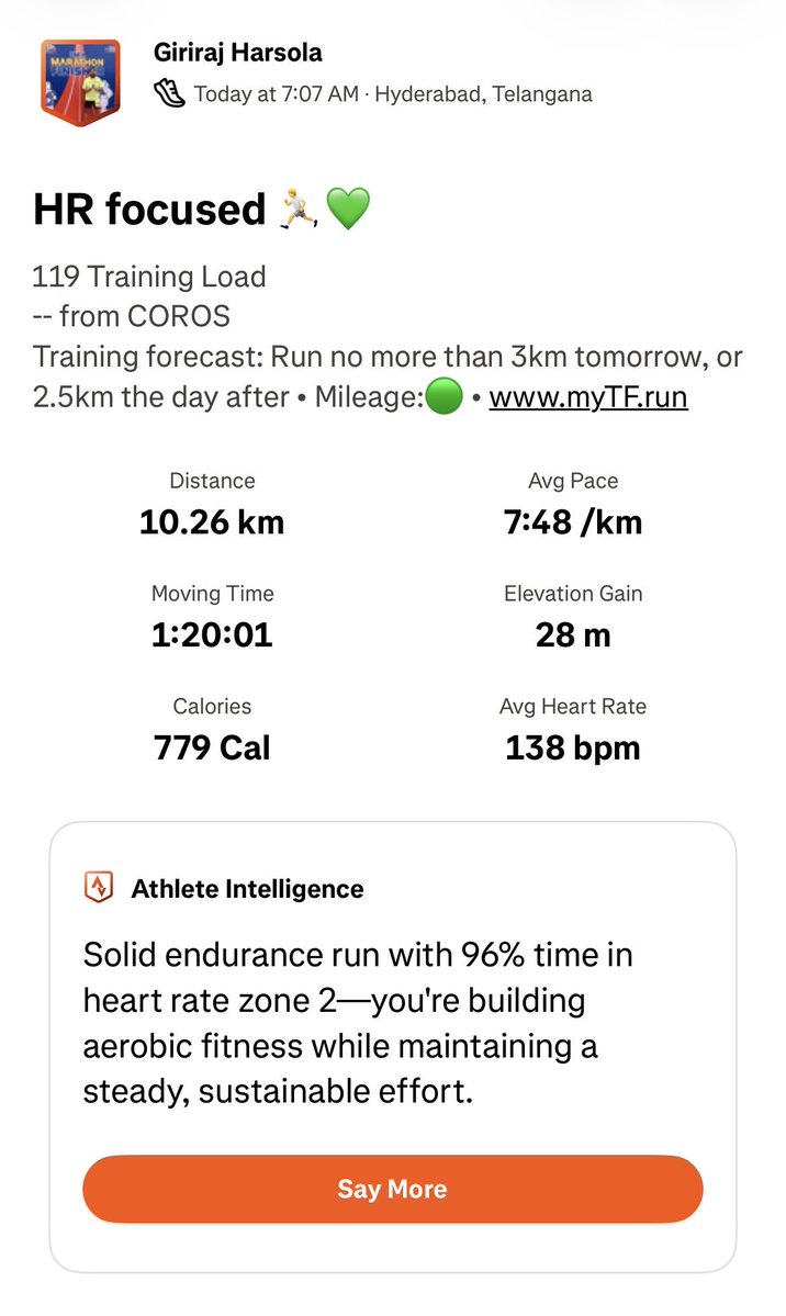 GirirajHarsola's tweet photo. Just a green focused 💚🏃
#Running 
#RunForFun 
#AdmireYourself https://t.co/3cVZGrsIdB