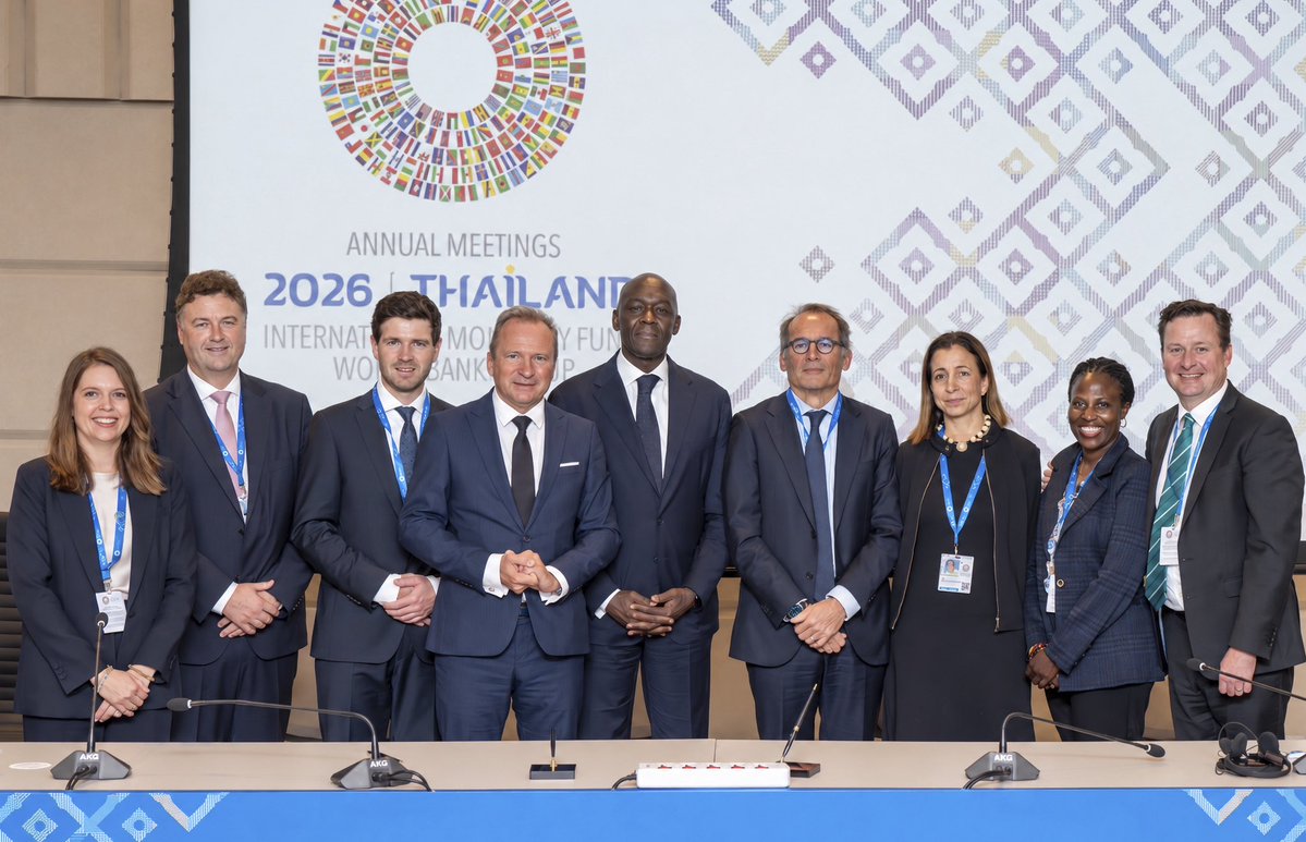 Diop_IFC's tweet photo. Mobilizing private capital at scale requires the right platforms.

Today at the #WBGMeetings, we welcomed Luxembourg as the latest donor to @IFC_org’s Sustainable and Resilient Finance Program (SuRF), joining Switzerland.

This blended finance initiative aims to mobilize $30 billion across more than 10 countries by connecting global investors with emerging markets through sustainable bonds and loans.

Great to meet with Finance Minister @RothGilles and strengthen our collaboration to bring more private investment where it is needed most.