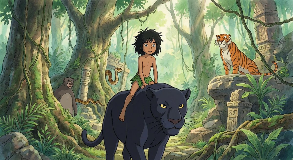 grey_horse's tweet photo. #book #Kipling #Mowgli #jungle #animal https://t.co/n4cUPvEsLv