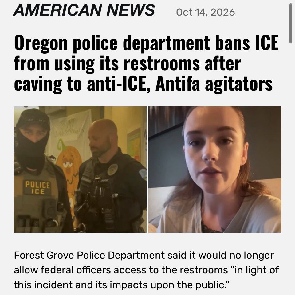 choeshow's tweet photo. Some American law enforcement agencies are now bowing down to woke WHITE liberal women who are unfairly demonizing ICE agents. Society is deteriorating. https://t.co/IPjOfHlD2P