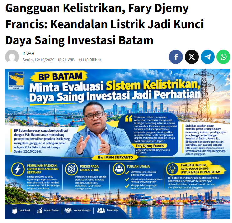 staycleanguys's tweet photo. wah keren euy moga pemulihan objek vital batam lancar jaya tanpa hambatan https://t.co/TVCA96BKWG