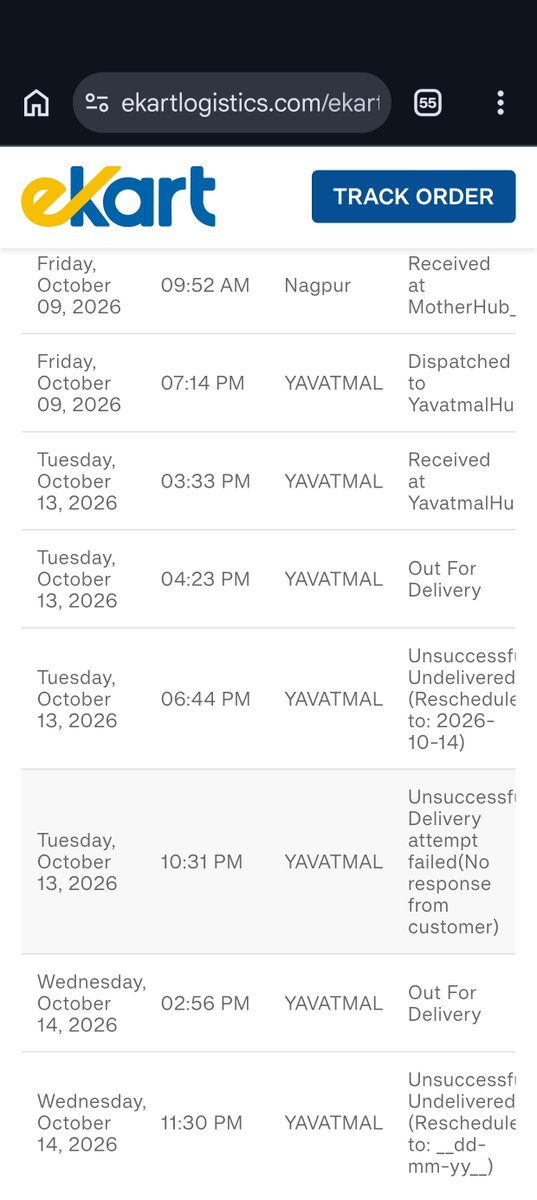 fzkkk9's tweet photo. Terrible service from @Flipkart @flipkartsupport your delivery partner lost my parcel and now they making fake attempts to deliver is and saying no response from the customer wth???? my order was for 1,55,288/- what should I do now??? Wait till they find the parcel or what??? https://t.co/VwVh006tsf