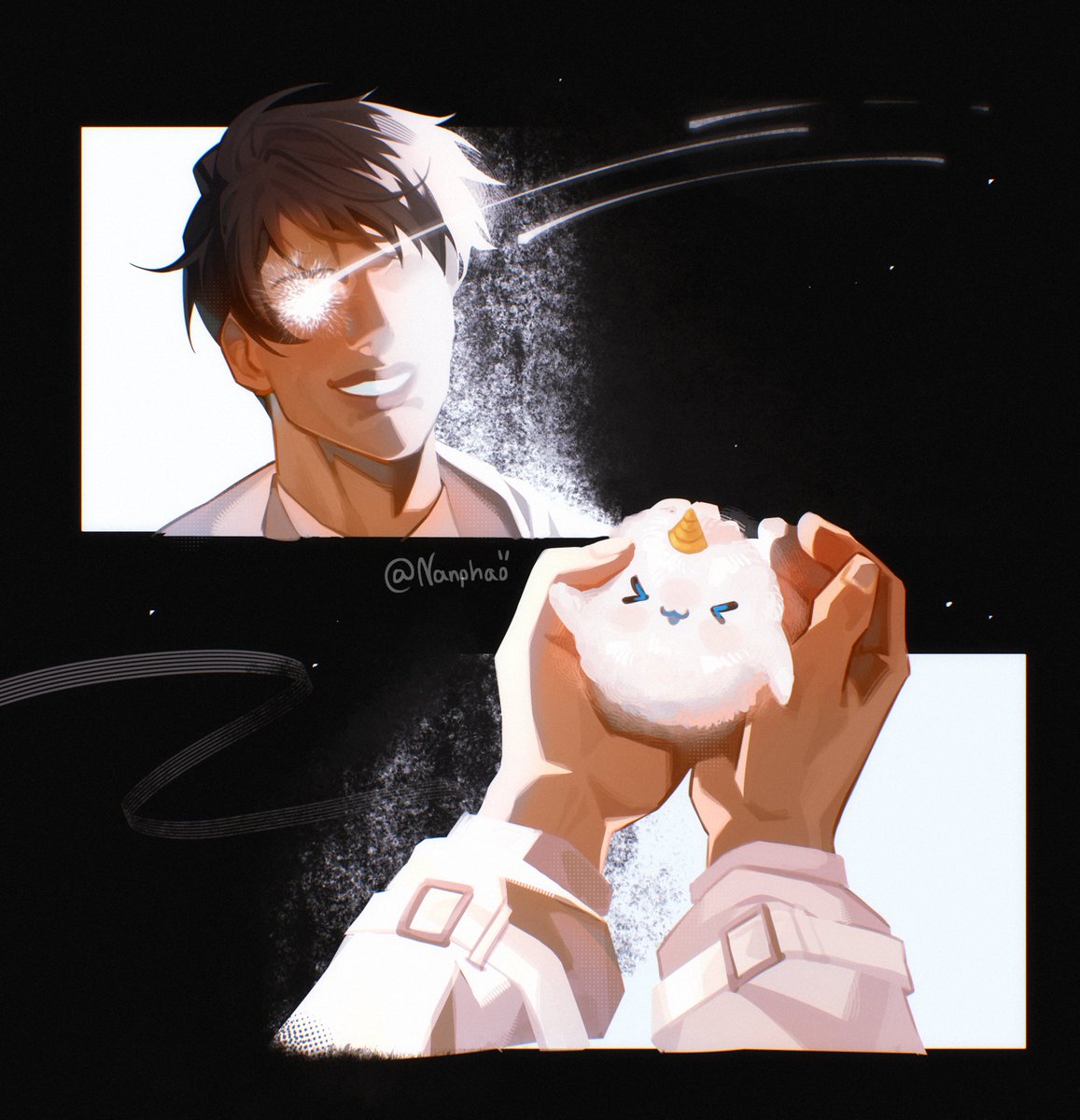Nanphaom's tweet photo. Inktober day 10_11: Mystical &amp; Rescue
#orvfanart #kimdokja https://t.co/nOwCdd7uSI
