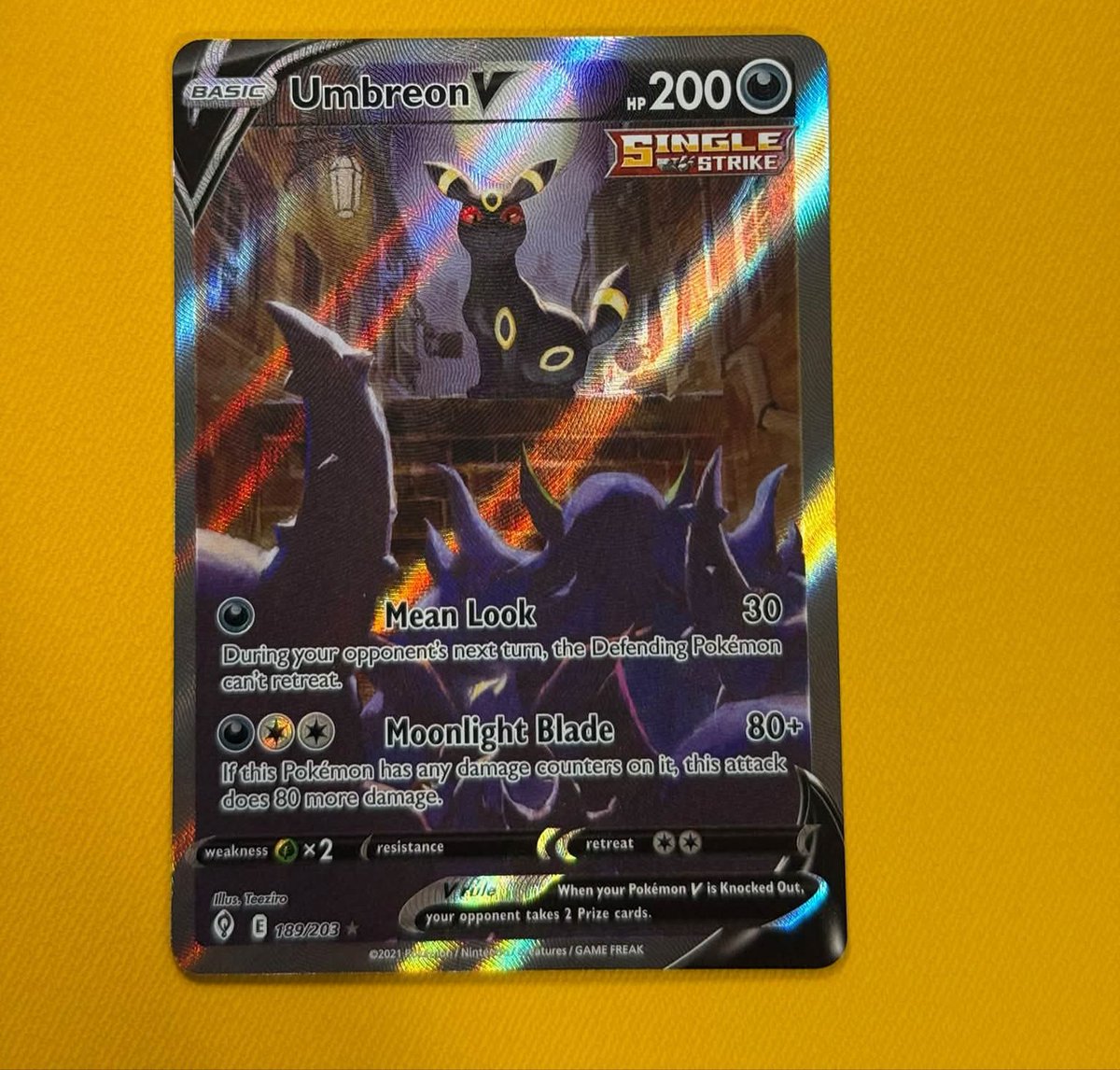 DavidAdamsmmo's tweet photo. LTS

Umbreon V - $380 shipped 
Can request more pics or  videos 🤝 https://t.co/OCWwqHc7Jp