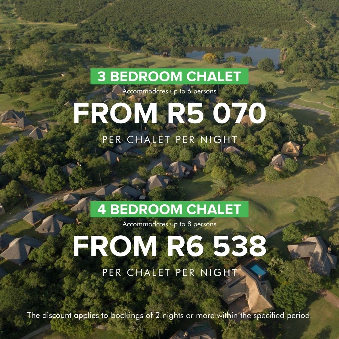 dmlecmkam's tweet photo. Escape to the Lowveld this winter with a Bush Bliss getaway at Kruger Park Lodge. Save up to 12% on 2-night stays, valid 21 July–6 August 2026. From R5, 070 per chalet per night. Wildlife, pools, golf, dining and more. Terms apply. https://t.co/6CNjQaYhFb