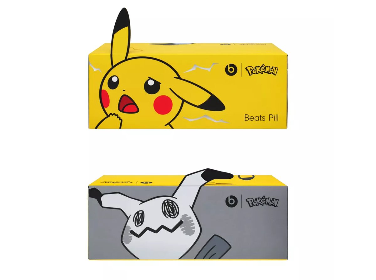 PokemonDealsTCG's tweet photo. New Pokemon x Beats Pill Special Edition Speaker Drops Online 10/15 at 8AM PT

Target
https://t.co/wC3UsqBgdG
Apple
https://t.co/dLjX5DUQRZ

#Pokemon #AD https://t.co/WCcMX3m7N5