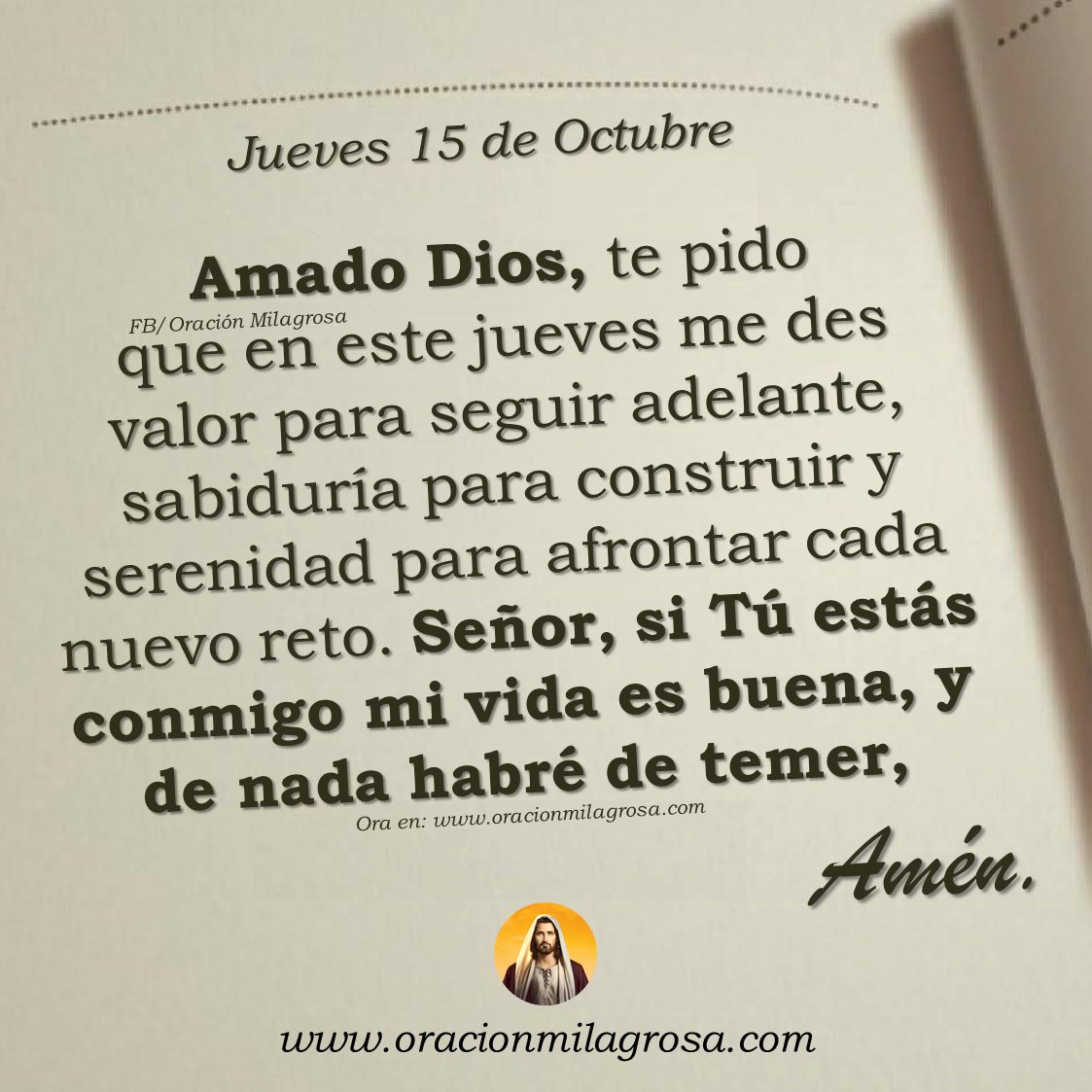 oracion_milagro's tweet photo. Oración para el jueves 15 de octubre de 2026: https://t.co/WdLWjwOdZ5 ✨