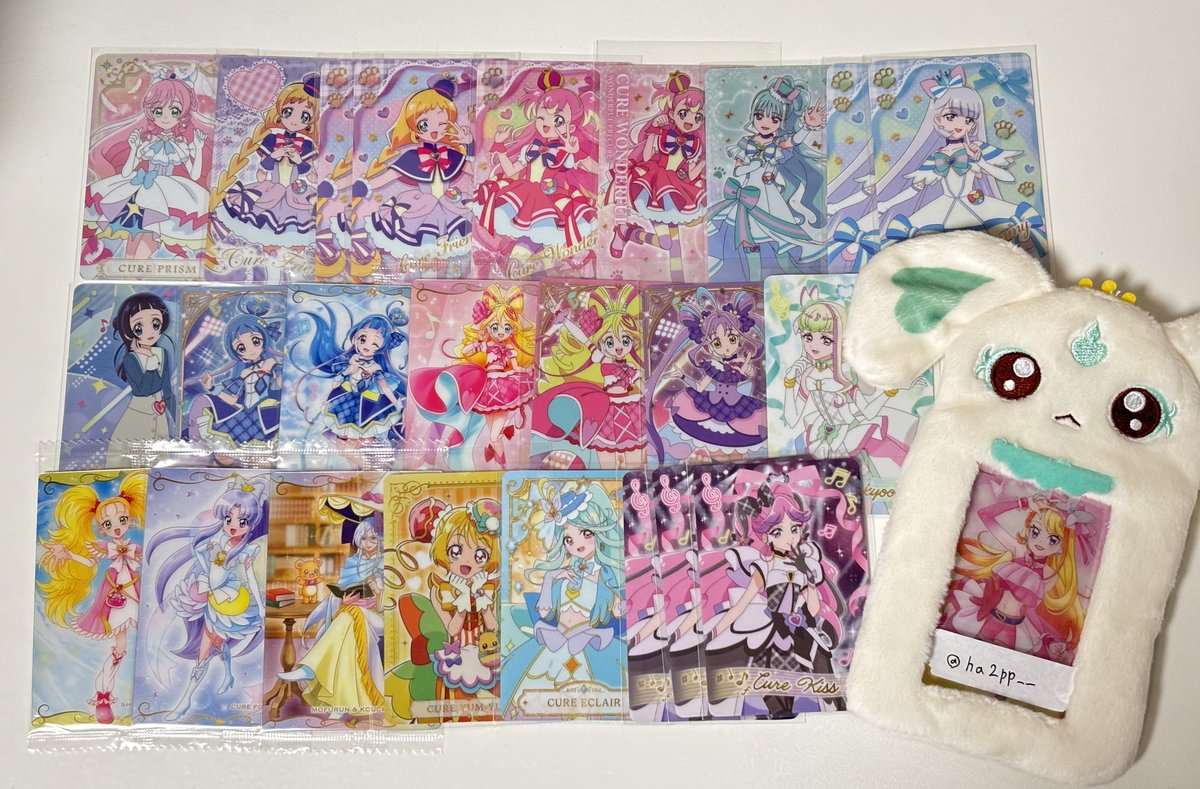 ha2pp__'s tweet photo. プリキュア カードグミ グミカ ウエハース 交換 わんぷり キミプリ たんプリ ミスティック バタフライ
【譲】 画像①②③
【求】 画像④ 
郵送交換希望です。 https://t.co/YgFs0E7pwk