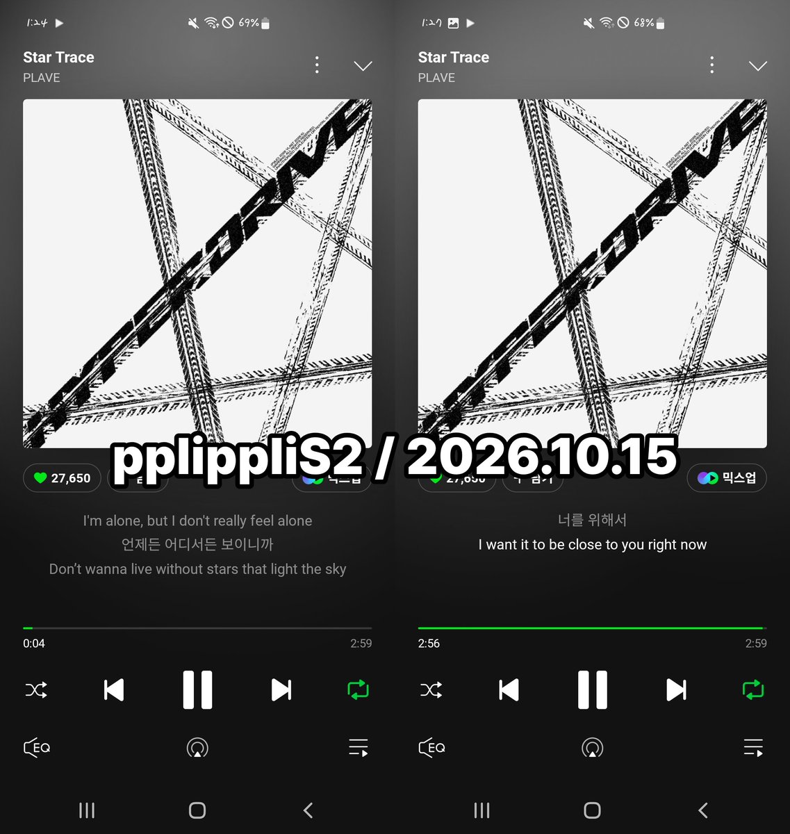 pplippliS2's tweet photo. #PLAVE_StarTrace_STREAMING #HYPERDRIVE
멜론 스밍 26.10.15_13시 https://t.co/1gWCAFtSD3