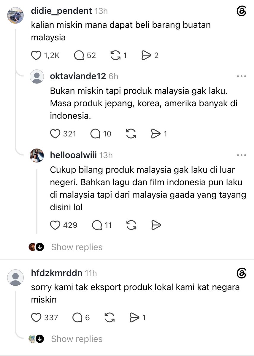 mmmshmkn's tweet photo. Jangan main2 sama netizen Indonesia, kalau udah ngerespon, burn sensationnya ga main2 🔥😂 

Ya kita ga bisa ngeboykot produk Malaysia karena emang kita ga pernah pake produk lu, dalam artian produk lu ga laku di mariii wkwkwk 

Betul betul betul https://t.co/9moOFam6Ph
