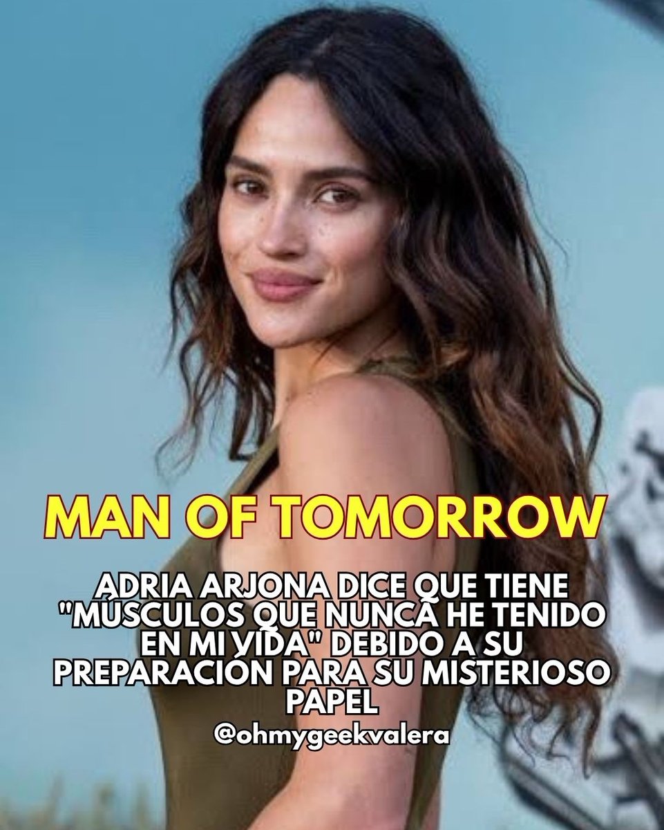 e_andersg448's tweet photo. Adria Arjona dice que tiene "músculos que nunca he tenido en mi vida" debido a su preparación para su misterioso papel en ‘MAN OF TOMORROW. ’

"Entrenando de dos a tres horas al día con una dieta loca. ”

Vía: screenrant. #ohnygeek #adriaarjona https://t.co/aC7BMp2fAy