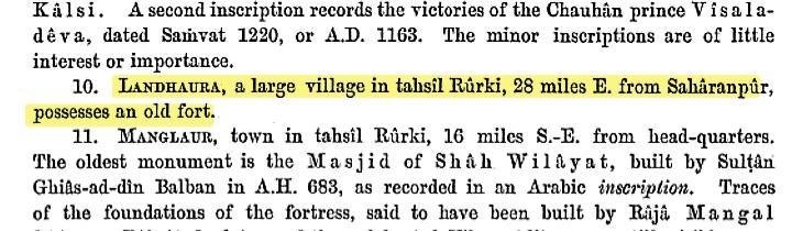 PaganGujjars's tweet photo. Some Gujjar forts (Uttar Pradesh) were recorded in Archaeological Survey of India, 1891.

Ambheta:  Khubbad
Landhaura: Khubbad 
Kasna: Bhati
Parikshitgarh: Nagadi
Hardoi Gujar: Peelwan

Currently, most of them are in ruins https://t.co/vDIDINL9dv