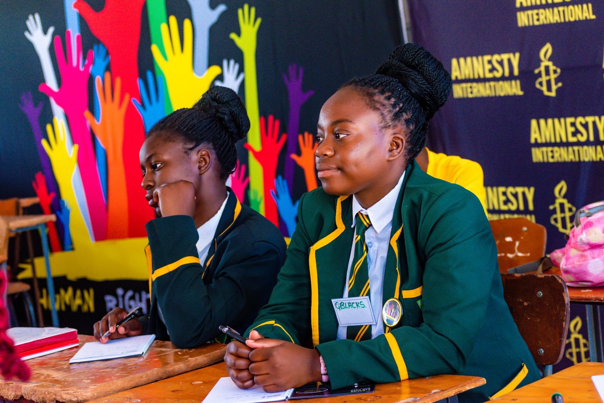 amnesty_zim's tweet photo. What is a Human Rights Friendly School?

A Human Rights Friendly School places human rights at the heart of the learning experience and makes human rights an integral part of everyday school life. From the way decisions are made in schools, to the way people treat each other, to the curriculum and extra-curricular activities on offer, right down to the very surroundings in which students are taught, the school becomes an exemplary model for human rights education.

Amnesty International supports schools and their wider communities in all regions of the world to build a global culture of human rights. Human Rights Friendly Schools aim to empower young people and promote the active participation of all members of the school community to integrate human rights values and principles into all areas of school life.