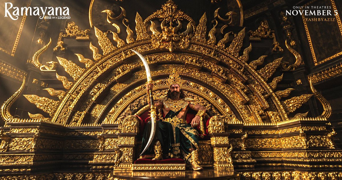 RealAtlasX's tweet photo. @aresthethird2 I get that RK fans will hype this up.

But sadly, the visual inconsistency is still there, a lot of flat visual tones, global audience doesn't like this 

Also it's just me but YASH as RAVANA shots looks way more polished than other shots. 

Even lanka shots looks way better. https://t.co/JlepXcObaC
