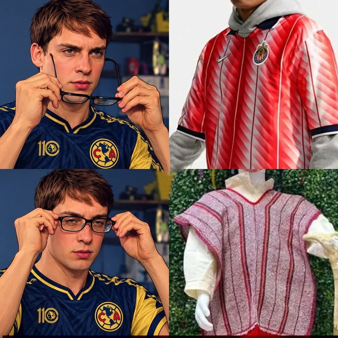 El_Hincha12's tweet photo. Cuando ves la nueva playera de las Chivas y te pones a observar a detalle https://t.co/8tjehRTwxo