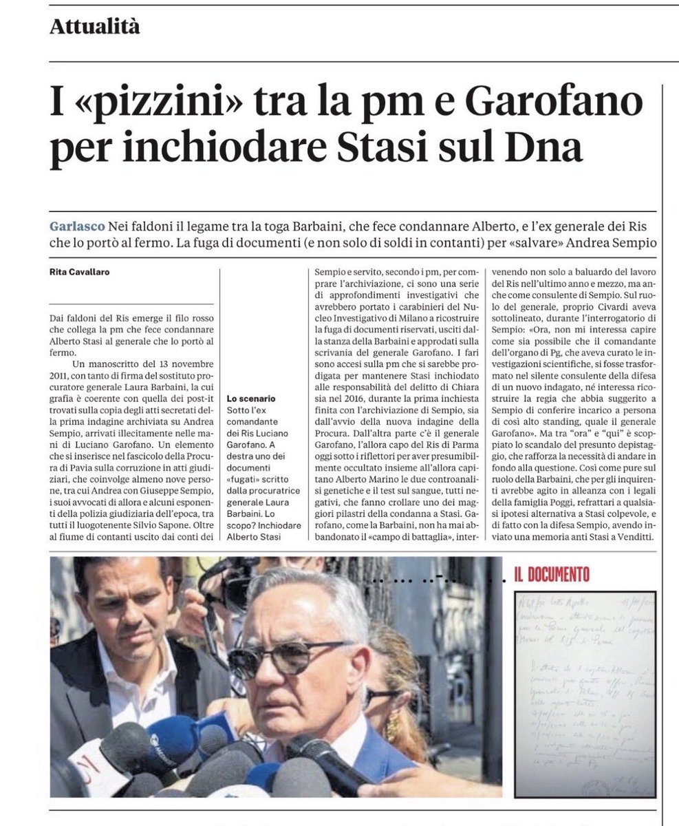 ttacchan1's tweet photo. Mentre era a sparare fregnacce in 5 minuti, la nostra ottima @Rita_Cavallaro gli stava preparando questo gioiellino… toh! 
#Garlasco
#Ritacavallaro
#pizzinpizzino
#TheGeneral
#Barbaini https://t.co/mXbKOdv3ii