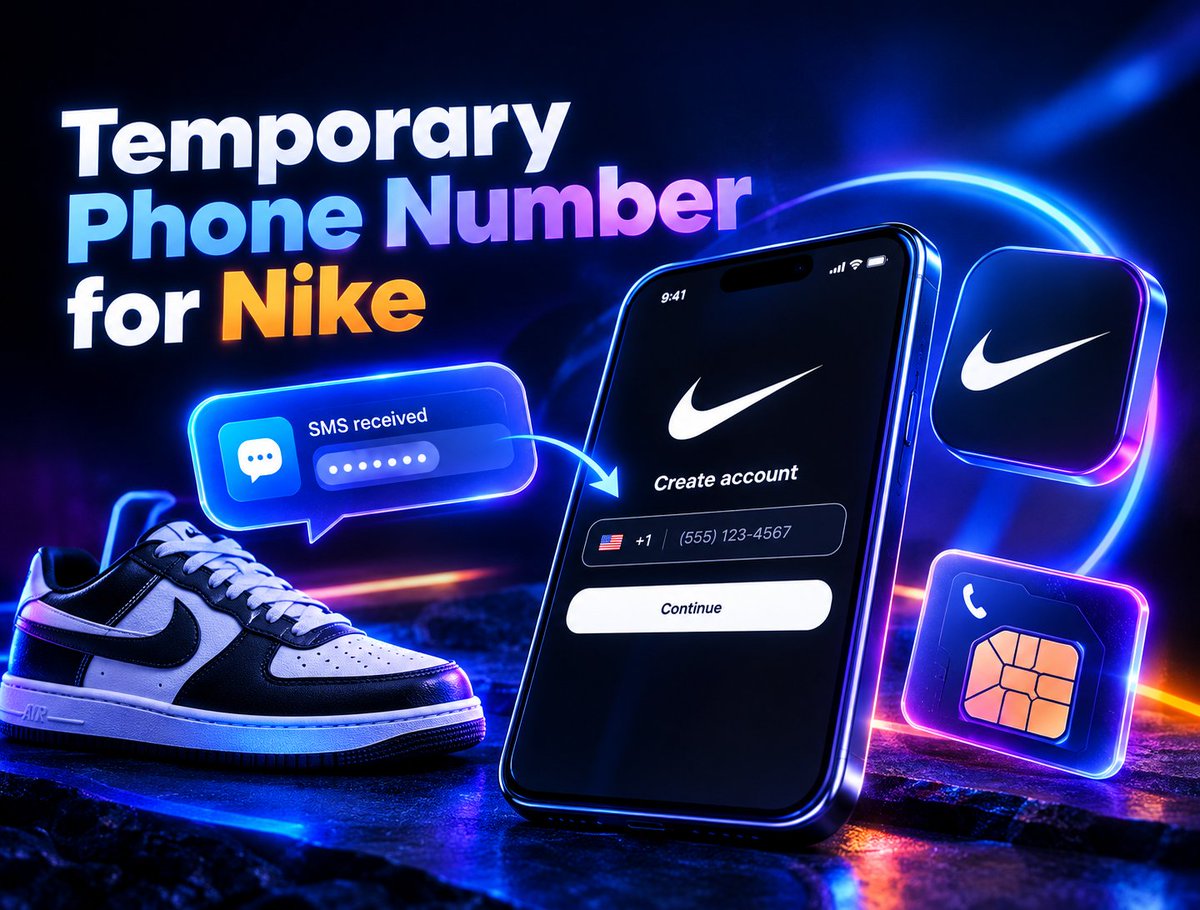 5simnet's tweet photo. 👟 Need a temporary phone number for Nike?

👉 Read the full guide: https://t.co/CSTy9VeLyP https://t.co/KDyli4nTQr