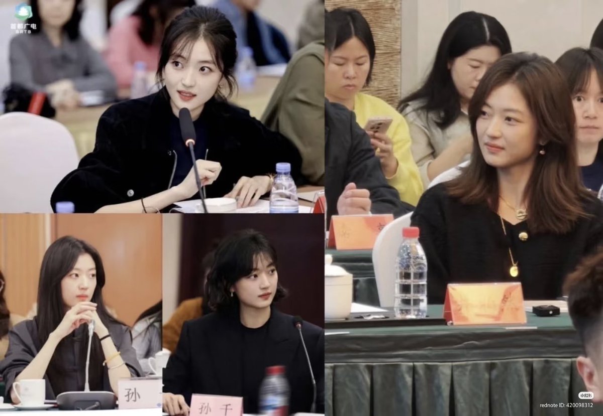 itgirlsq's tweet photo. this is sun qian's fourth roundtable, four successful shows, I always love her script choices, not a single miss https://t.co/0BSIaBoUi1