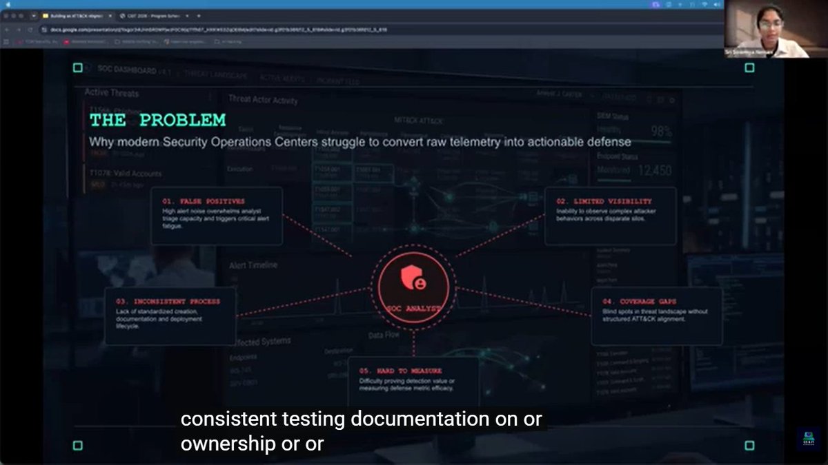 ijci174947_ijci's tweet photo. #SecurityAutomation #RedTeam #PurpleTeam #SecurityResearch #CyberThreats #NetworkSecurity
 
Building An Att&amp;Ck-Aligned Detection Program: Case Studies In Detection Engineering
 
Authors
 
Sri Sowmya Nemani, Independent Researcher, USA
 
https://t.co/9zwtUbjZdz https://t.co/XISSkUyTvY