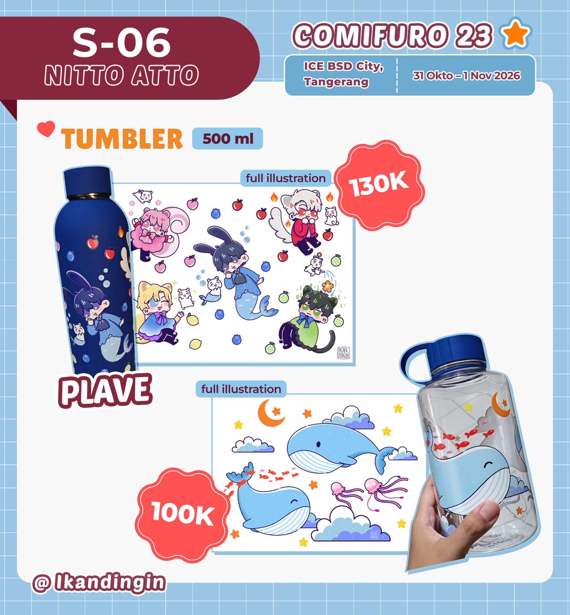 ikandingin's tweet photo. #comifuro23  #cf23 catalog 🌸
(❤️&amp;📷 are super appreciated!)

✉️Bisa DM untuk Pick up atau PO 
🌸OTS, Pick up
📅31 Okt - 1 Nov
🚩 S06 I Nitto Atto (with @pinkeuorenji)
✨Original Comic, PLAVE, ALD1, Lawlight (DN), Hugo &amp; Lycaon (ZZZ)

Sampai ketemu disanaa 💙 https://t.co/hCL1hoeyyk