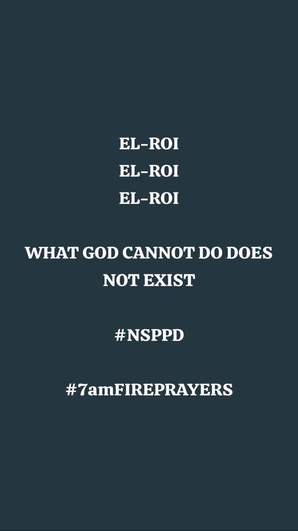 LORDCRYPTO001's tweet photo. EL-ROI
EL-ROI
EL-ROI

WHAT GOD CANNOT DO DOES NOT EXIST 

#NSPPD

#7amFIREPRAYERS 

@RealJerryEze @enojerry22 https://t.co/H8pWrfqaQn