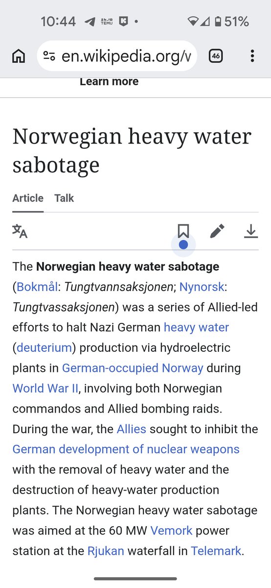 MMasyanayX's tweet photo. @ThierryMARIANI This is nothing new. Remember the Vemork heavy water plant sabotage (Norway, 1943) and the sinking of the ferry Hydro (1944), Operation Chastise, the "Dam Busters" raid (1943), and the destruction of the DniproHES dam (1941). All of it to stop the enemy, wasn't it? https://t.co/iVSdePh8IY