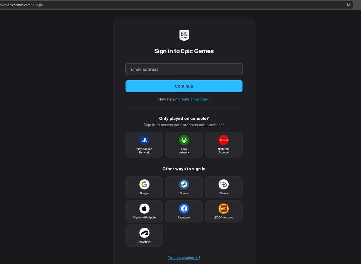 emr_01100101's tweet photo. lmao after 30 mins it actually opened the login page https://t.co/9rX1iv8452