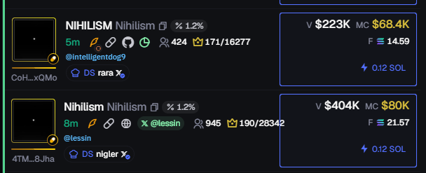 alistersproject's tweet photo. We've got vamps so that they can send fees to their Github instead of X Money. I don't know how the trenches can get worse than this. https://t.co/ntTwJZeewr