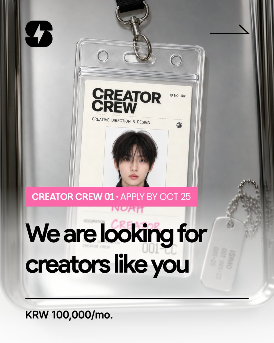 ShortChall's tweet photo. the algorithm missed you. we didn't 👀

ShortChall Creator Crew S1 is open 🎬
post 1 video a week → ₩100K/month for 12 weeks 💸
no followers needed. fr.

📍 must live in Korea
⏰ apply by Oct 25 👉 https://t.co/FbJWO1fM5O https://t.co/ymJsblwDNe