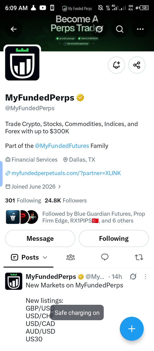 yahuza07017's tweet photo. @rotrade93 @MyFundedPerps Done ✅✅✅✅ https://t.co/ars3IunrwI