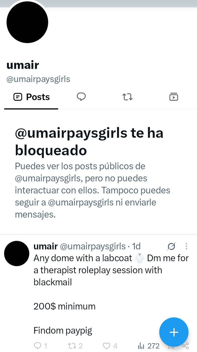 FenixGoddess69's tweet photo. @FindomCentral Don't waste your time with this loser...
He ask for blackmail and... Blocked https://t.co/peVQFm8kYY
