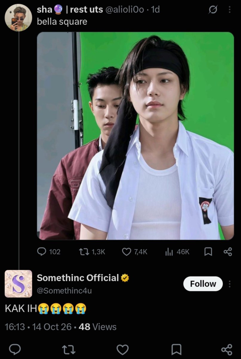 alioli0o's tweet photo. baru liat pls takut tbtb lngshot jadi BA nya @Somethinc4u 😭 https://t.co/MqjfQJ2L22