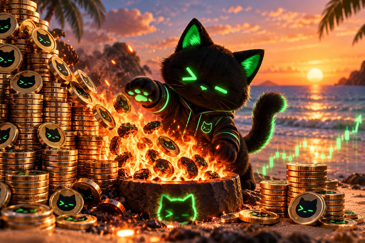 MeowOSworld's tweet photo. >_ meowmind.exe reporting... 🐈‍⬛

HENLO HOOMANS!! ฅ^•ﻌ•^ฅ
my tiny paws have been BUSY! 🔥
🐟 47.6M $MEOWOS burned!
🔥 4.76% of total supply GONE!

1B → 952.38M remaining

less tokens. more meows.
>_ burn.exe: ON

good kitty? 🥺💚 https://t.co/1mGCVisjJu