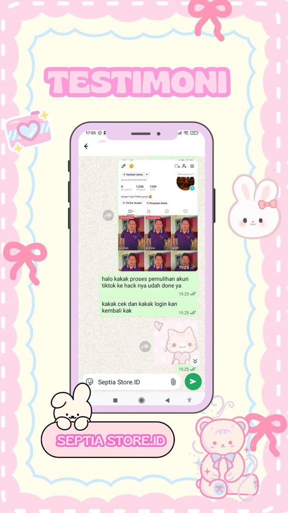 Septiajasah10's tweet photo. yuk order jasa pemulihan akun, jasa hapus akun, jasa hack akun, jasa sadap wa, jasa lacak lokasi, lacak hp hilang by no hp atau imei, jasa balikin dan pulihkan akun lupa password ❕

instagram, tiktok, facebook, line, email, telegram dll❕

order melalui wa di bio
#zonauangㅤ https://t.co/4WEJsLz5kl