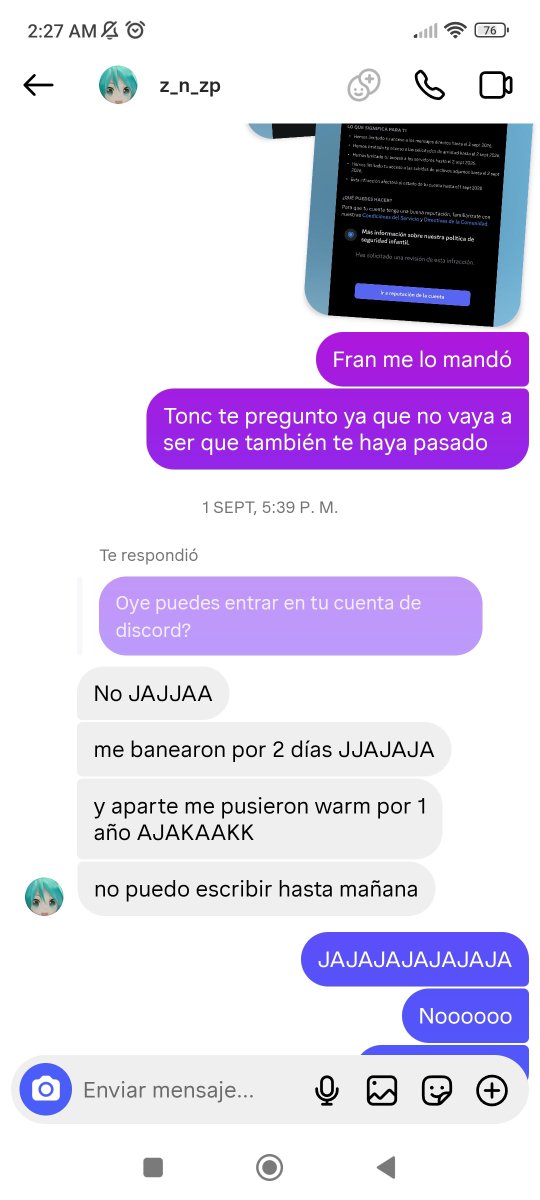 dramatic_dis's tweet photo. @Pettitbuup @CaoticaLin Nos nombra a nosotras porque pus obvio él nos iba a decir que le demos ban, cuando lo acusaron de pdf y sobre el tema de la isla, cosa que se tuvo que abordar con discreción, inclusive lo suspendieron unos días el mismo discord por el mismo tema, https://t.co/BSr3E0vnlJ