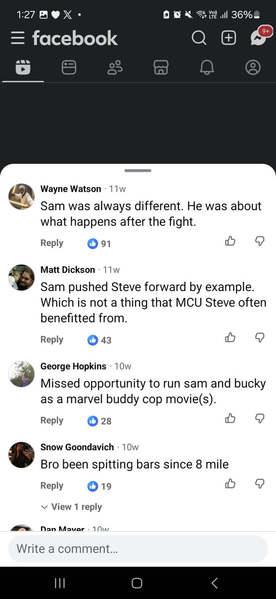 asawa_ni_bucky's tweet photo. saw a sam wilson video on facebook and expected hate. instead i saw this and 🥹🥹🥹 https://t.co/8P38KFMgGR
