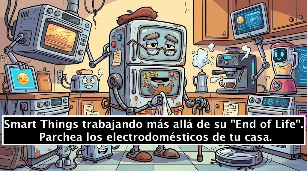 chemaalonso's tweet photo. El lado del mal - Smart Things trabajando más allá de su "End of Life": Parchea los electrodomésticos de tu casa. https://t.co/sc8K6PwTWc #SmartIoT #SmartHome #Hacking #EoL #SmartFridge https://t.co/9bBM4SbH9Q