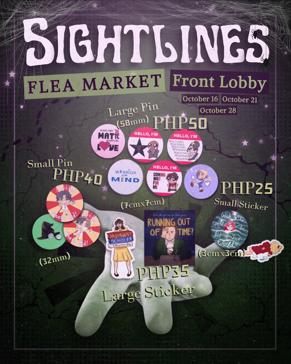 SightlinesRep's tweet photo. 📢 CALLING ALL CERTIFIED THEATER KIDS ‼️

Do YOU want LEGENDARY and EPIC theater merch!? Not SATISFIED enough with your collection of musical collectibles? Do you just wanna spend money cause high school is killing you!?🫵🤨 https://t.co/rDhVpppMT1