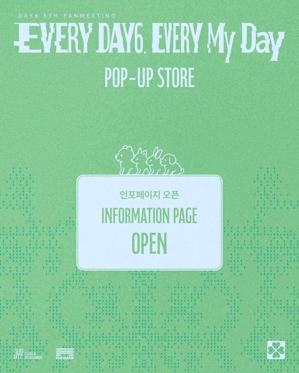 the_FANSSHOP's tweet photo. DAY6 5TH FANMEETING
<EVERY DAY6, EVERY My Day> POP-UP STORE 🌌

My Day가 궁금했던 이야기들이
하나둘 공개되기 시작합니다💫

<EVERY DAY6, EVERY My Day>에서
어떤 즐거움이 기다리고 있을지 미리 확인해 보세요!
🔗https://t.co/aWNkyc3aHP

🎟️사전 예약 오픈
26.10.16 FRI 19:00 (KST)

📅26.10.23 FRI - 11.1 SUN (KST)
🌐레이어스튜디오 한남 (이태원로45길 64)

#DAY6 #데이식스
#MyDay #마이데이
#DAY6_5TH_FANMEETING
#EVERY_DAY6_EVERY_My_Day
#FANS_SHOP #팬즈샵