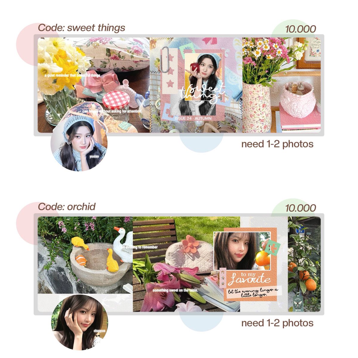 kmnao's tweet photo. help repost, thank you!

halo mentemen, aku mau open titip (+7) katalog layout baru aku! special price jadi <7.000> dan <8.000> dari tanggal 15-18 oktober. scroll kebawah untuk detail dan tempat optipnya <3

#bealanja https://t.co/eoPSAWq8rT