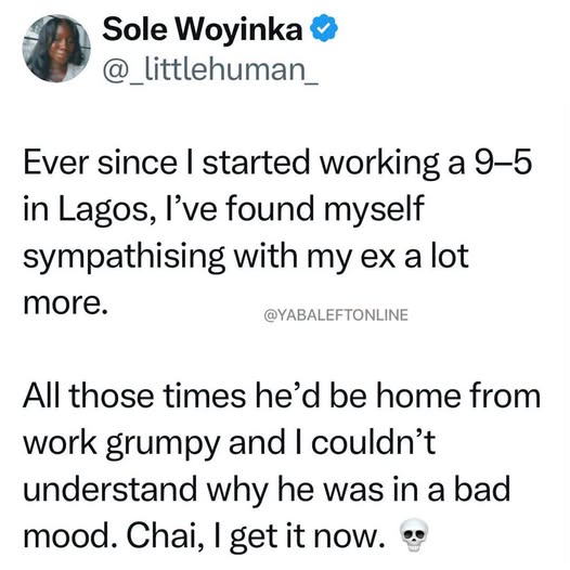 yabaleftonline's tweet photo. You no go understand ke.😂😂 https://t.co/qVcqEltizm